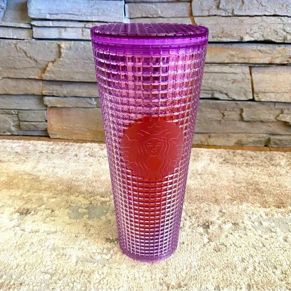 Starbucks 2021 Summer Pink Purple Gradient Tumbler Drink Cup 24oz - Picture 1 of 7